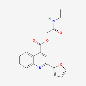 [2-(Ethylamino)-2-oxoethyl] 2-(furan-2-yl)quinoline-4-carboxylate