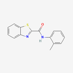 molecular formula C15H12N2OS B10806458 N-(o-tolyl)-1,3-benzothiazole-2-carboxamide 