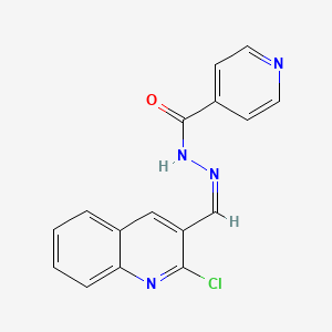 N-[(Z)-(2-chloroquinolin-3-yl)methylideneamino]pyridine-4-carboxamide