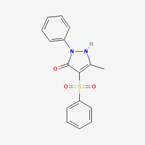 4-(benzenesulfonyl)-5-methyl-2-phenyl-1H-pyrazol-3-one