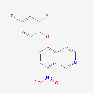 5-(2-Bromo-4-fluorophenoxy)-8-nitroisoquinoline