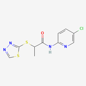 N-(5-chloropyridin-2-yl)-2-(1,3,4-thiadiazol-2-ylsulfanyl)propanamide