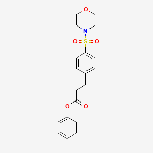 Phenyl 3-(4-morpholin-4-ylsulfonylphenyl)propanoate