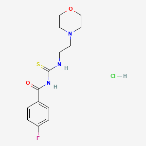 4-Fluoro-N-((2-morpholinoethyl)carbamothioyl)benzamide hydrochloride