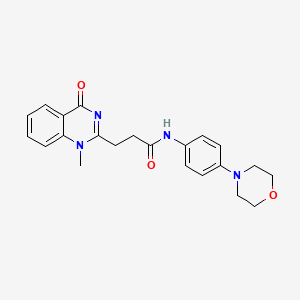 3-(1-methyl-4-oxoquinazolin-2-yl)-N-(4-morpholin-4-ylphenyl)propanamide