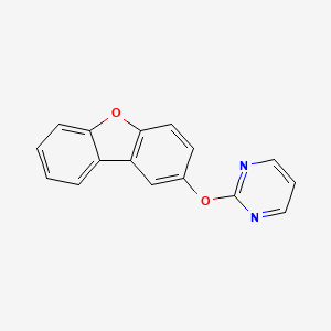 molecular formula C16H10N2O2 B10806533 2-(Dibenzo[b,d]furan-2-yloxy)pyrimidine 