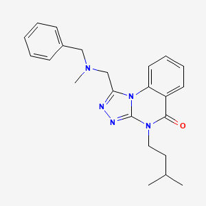 1-[[Benzyl(methyl)amino]methyl]-4-(3-methylbutyl)-[1,2,4]triazolo[4,3-a]quinazolin-5-one