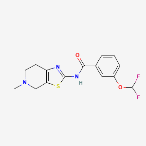 3-(difluoromethoxy)-N-(5-methyl-6,7-dihydro-4H-[1,3]thiazolo[5,4-c]pyridin-2-yl)benzamide