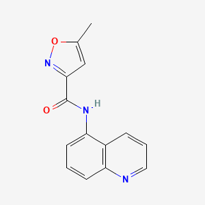 5-methyl-N-(quinolin-5-yl)-1,2-oxazole-3-carboxamide