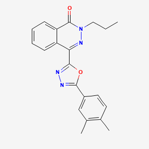 4-[5-(3,4-Dimethylphenyl)-1,3,4-oxadiazol-2-yl]-2-propylphthalazin-1-one