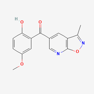 (2-Hydroxy-5-methoxyphenyl)-(3-methyl-[1,2]oxazolo[5,4-b]pyridin-5-yl)methanone