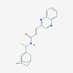 N-[1-(1-adamantyl)ethyl]-3-quinoxalin-2-ylprop-2-enamide