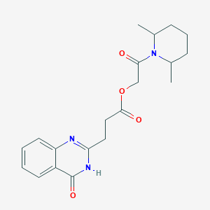 [2-(2,6-dimethylpiperidin-1-yl)-2-oxoethyl] 3-(4-oxo-3H-quinazolin-2-yl)propanoate