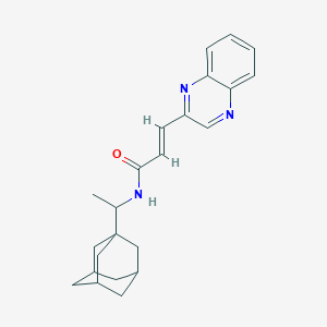 (E)-N-[1-(1-adamantyl)ethyl]-3-quinoxalin-2-ylprop-2-enamide