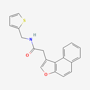 2-benzo[e][1]benzofuran-1-yl-N-(thiophen-2-ylmethyl)acetamide