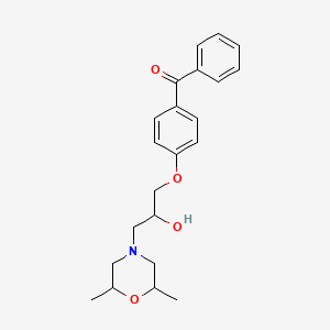 [4-[3-(2,6-Dimethylmorpholin-4-yl)-2-hydroxypropoxy]phenyl]-phenylmethanone