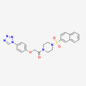 1-[4-(2-naphthalenylsulfonyl)-1-piperazinyl]-2-[4-(1H-tetrazol-1-yl)phenoxy]Ethanone