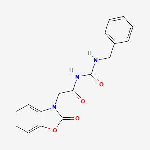 N-(benzylcarbamoyl)-2-(2-oxo-1,3-benzoxazol-3-yl)acetamide