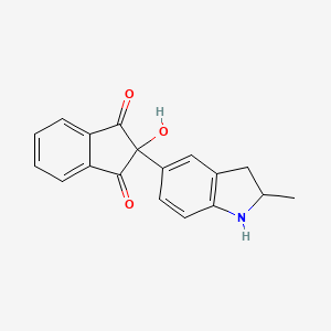 2-hydroxy-2-(2-methyl-2,3-dihydro-1H-indol-5-yl)-1H-indene-1,3(2H)-dione