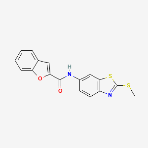 N-(2-methylsulfanyl-1,3-benzothiazol-6-yl)-1-benzofuran-2-carboxamide