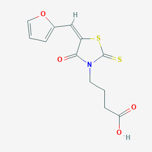 4-(5-(Furan-2-ylmethylene)-4-oxo-2-thioxothiazolidin-3-yl)butanoic acid