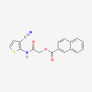 [2-[(3-Cyanothiophen-2-yl)amino]-2-oxoethyl] naphthalene-2-carboxylate