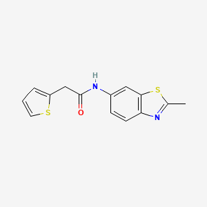 N-(2-methylbenzo[d]thiazol-6-yl)-2-(thiophen-2-yl)acetamide