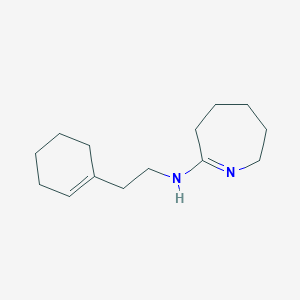 molecular formula C14H24N2 B10807149 N-[2-(cyclohexen-1-yl)ethyl]-3,4,5,6-tetrahydro-2H-azepin-7-amine 