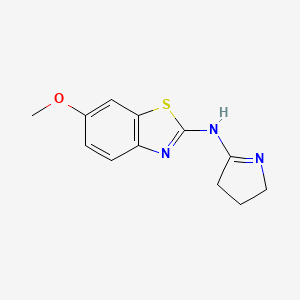 N-(3,4-dihydro-2H-pyrrol-5-yl)-6-methoxy-1,3-benzothiazol-2-amine