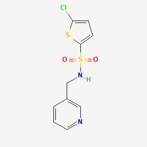 molecular formula C10H9ClN2O2S2 B10807226 5-chloro-N-[(pyridin-3-yl)methyl]thiophene-2-sulfonamide 