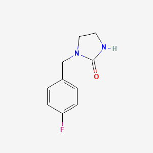 1-[(4-Fluorophenyl)methyl]imidazolidin-2-one