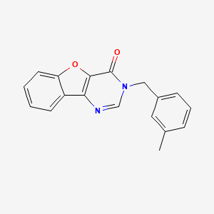 molecular formula C18H14N2O2 B10807320 3-(3-methylbenzyl)[1]benzofuro[3,2-d]pyrimidin-4(3H)-one 