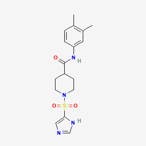 N-(3,4-dimethylphenyl)-1-(1H-imidazol-4-ylsulfonyl)-4-piperidinecarboxamide