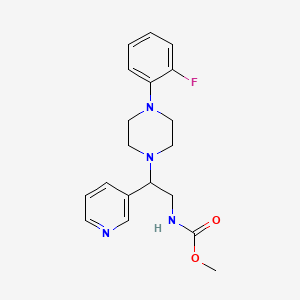 methyl N-[2-[4-(2-fluorophenyl)piperazin-1-yl]-2-pyridin-3-ylethyl]carbamate