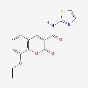 8-ethoxy-2-oxo-N-(1,3-thiazol-2-yl)chromene-3-carboxamide