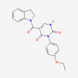 5-(2,3-dihydro-1H-indol-1-ylcarbonyl)-3-(4-ethoxyphenyl)pyrimidine-2,4(1H,3H)-dione