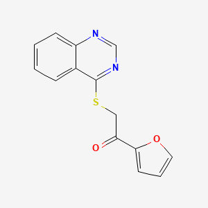 1-(Furan-2-yl)-2-quinazolin-4-ylsulfanylethanone