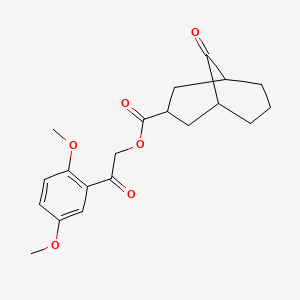 [2-(2,5-Dimethoxyphenyl)-2-oxoethyl] 9-oxobicyclo[3.3.1]nonane-3-carboxylate