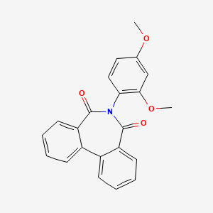 molecular formula C22H17NO4 B10807481 6-(2,4-Dimethoxyphenyl)benzo[d][2]benzazepine-5,7-dione 