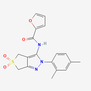 N-(2-(2,4-dimethylphenyl)-5,5-dioxido-4,6-dihydro-2H-thieno[3,4-c]pyrazol-3-yl)furan-2-carboxamide