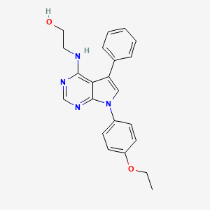 2-{[7-(4-Ethoxyphenyl)-5-phenylpyrrolo[2,3-D]pyrimidin-4-YL]amino}ethanol