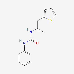 1-Phenyl-3-(1-thiophen-2-ylpropan-2-yl)urea