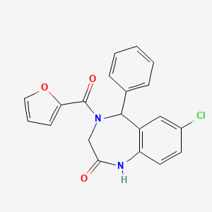 7-chloro-4-(2-furoyl)-5-phenyl-1,3,4,5-tetrahydro-2H-1,4-benzodiazepin-2-one