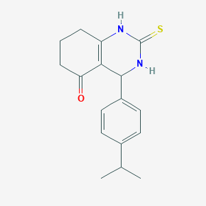 molecular formula C17H20N2OS B10807524 4-(4-isopropylphenyl)-2-thioxo-2,3,4,6,7,8-hexahydroquinazolin-5(1H)-one 