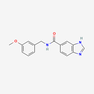 N-[(3-methoxyphenyl)methyl]-3H-benzimidazole-5-carboxamide