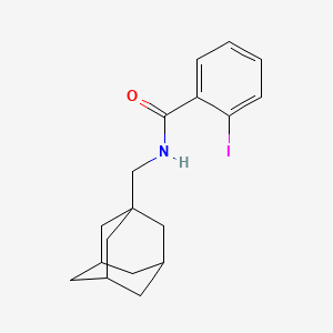 molecular formula C18H22INO B10807600 N-(1-adamantylmethyl)-2-iodobenzamide 