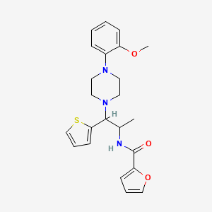 N-[2-[4-(2-methoxyphenyl)piperazino]-1-methyl-2-(2-thienyl)ethyl]-2-furamide