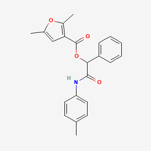 molecular formula C22H21NO4 B10807685 [2-(4-Methylanilino)-2-oxo-1-phenylethyl] 2,5-dimethylfuran-3-carboxylate 