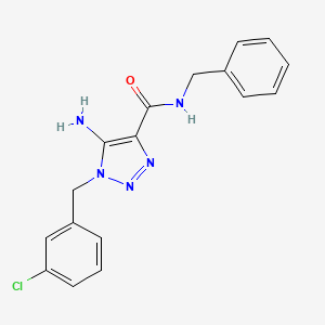 5-amino-N-benzyl-1-(3-chlorobenzyl)-1H-1,2,3-triazole-4-carboxamide