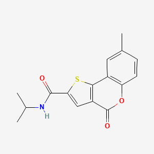 N-isopropyl-8-methyl-4-oxo-4H-thieno[3,2-c]chromene-2-carboxamide